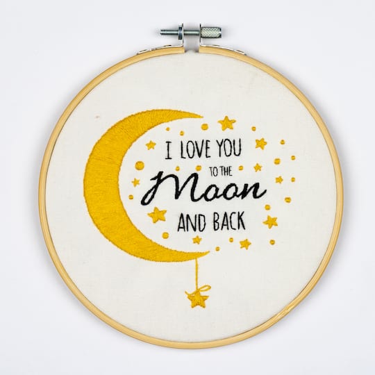 Thea Gouverneur Since 1959® I Love You to the Moon and Back Embroidery Kit